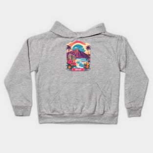 Hawaii Vintage Design Kids Hoodie